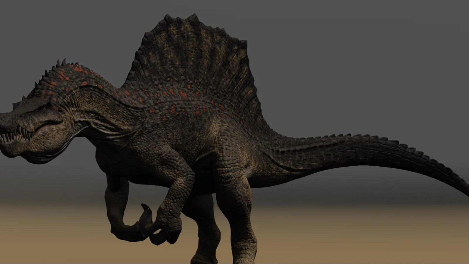 Model of the new Spinosaurus for The Isle Evrima